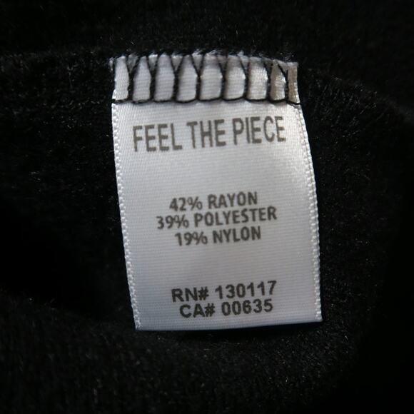 Feel the Piece Terre Jacobs XS/S USA Cold Shoulder Sweater Top Asymmetrical Neck - Picture 10 of 12